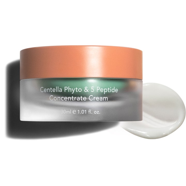 haruharu wonder Centella Phyto & 5 Peptide Concentrate Cream 30 ml beroligende ansigtscreme med hvid cremet tekstur