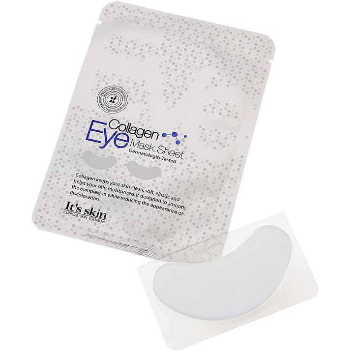 It'S SKIN Collagen Eye Mask Sheet 3 g øjenmaske med hvide eye patches til at fugte og udglatte huden