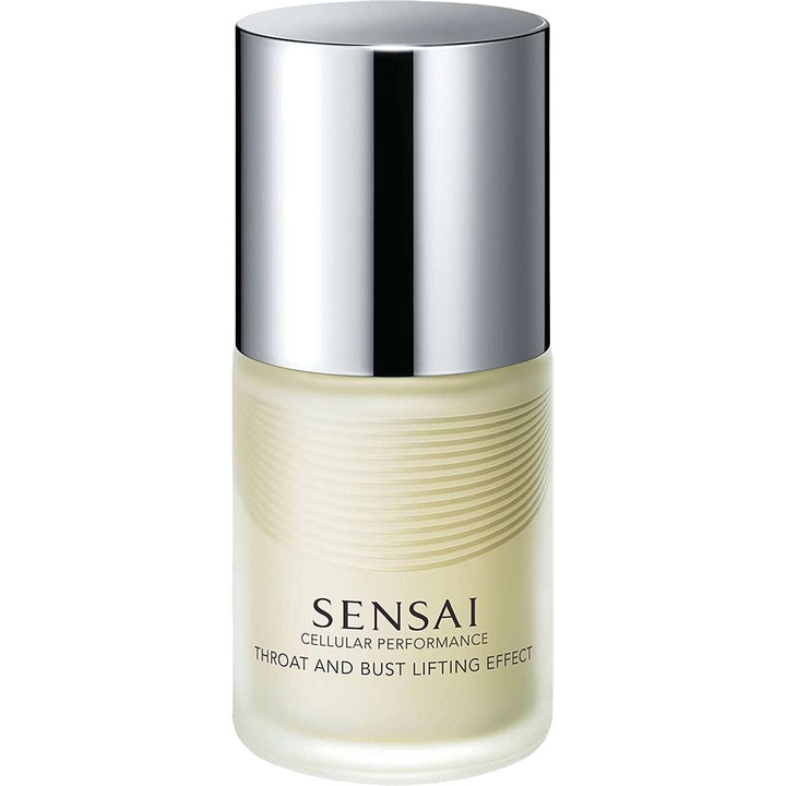 Sensai Cellular Performance Throat and Bust Lifting Effect opstrammende pleje i frostet flaske med sølvlåg