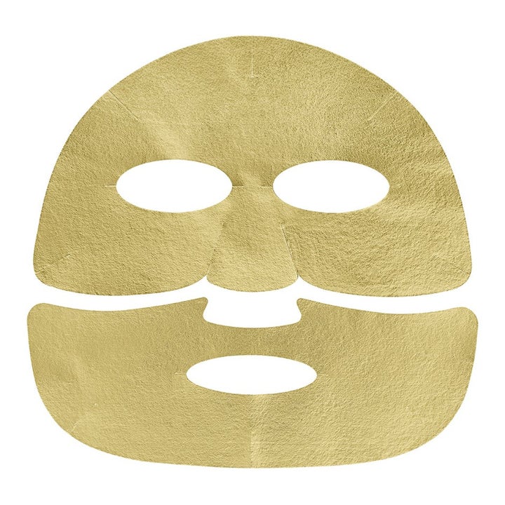 Holika Holika Prime Youth Gold Foil Mask Duo 2 stk ansigtsmaske i to dele med en skinnende guldoverflade