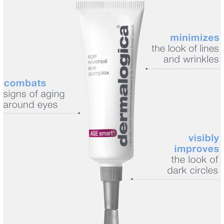 Dermalogica AGE smart Age Reversal Eye Complex 15 ml øjencreme i hvid tube der bekæmper rynker og mørke rande.