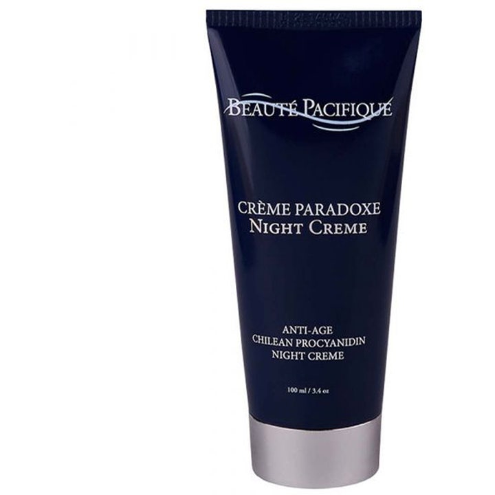 Beauté Pacifique Crème Paradoxe Night Cream 100 ml anti-age natcreme i mørkeblå tube med sølvfarvet låg