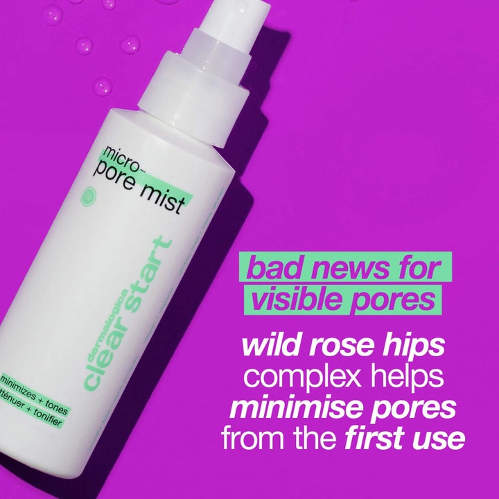 Dermalogica Clear Start Micro-Pore Mist 118 ml ansigtstoner minimerer porer på lilla baggrund