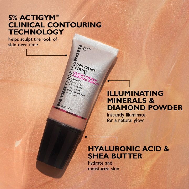 Peter Thomas Roth Instant FIRMx Glow-Filter Priming Serum 30 ml opstrammende serum med 5% Actigym og diamantpulver