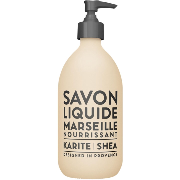 Compagnie de Provence Savon Liquide Marseille 500ml nærende flydende sæbe i beige flaske med sort pumpe