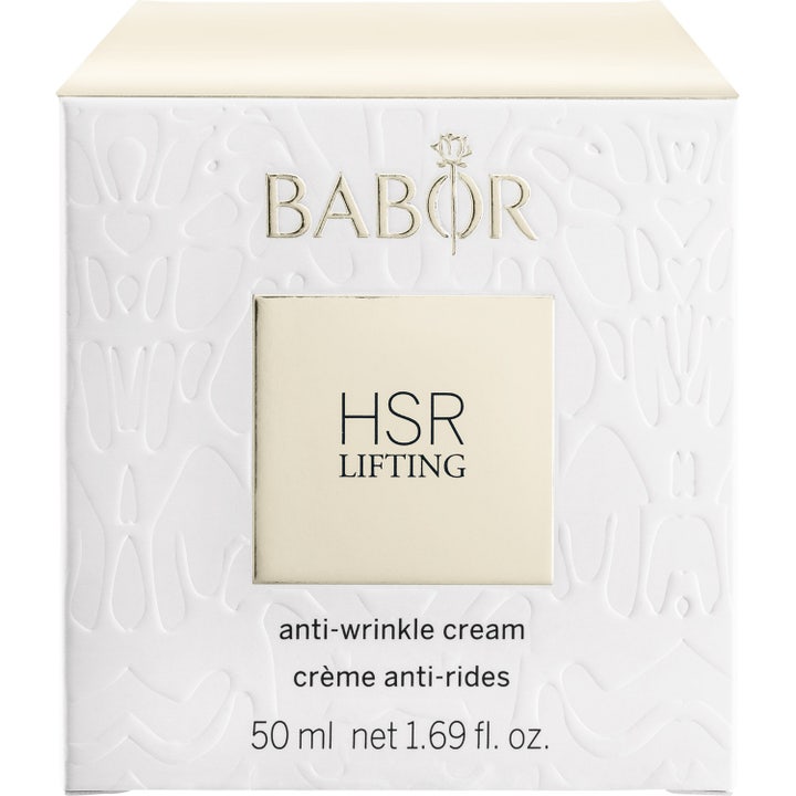 Babor HSR Lifting Cream 50 ml opstrammende ansigtscreme i hvid æske med præget mønster og guldskrift