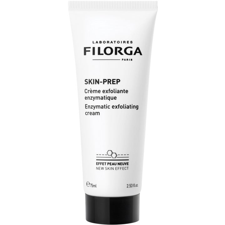Filorga Skin-Prep Enzymatic Exfoliating Cream 75ml eksfolierende ansigtscreme i hvid tube giver en fornyet hud
