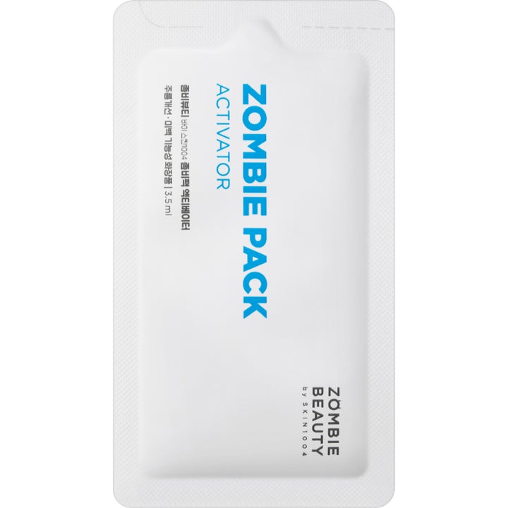 SKIN1004 Zombie Beauty Zombie Pack Activator 3,5 ml ansigtsmaske hudpleje i hvidt brev med blå tekst
