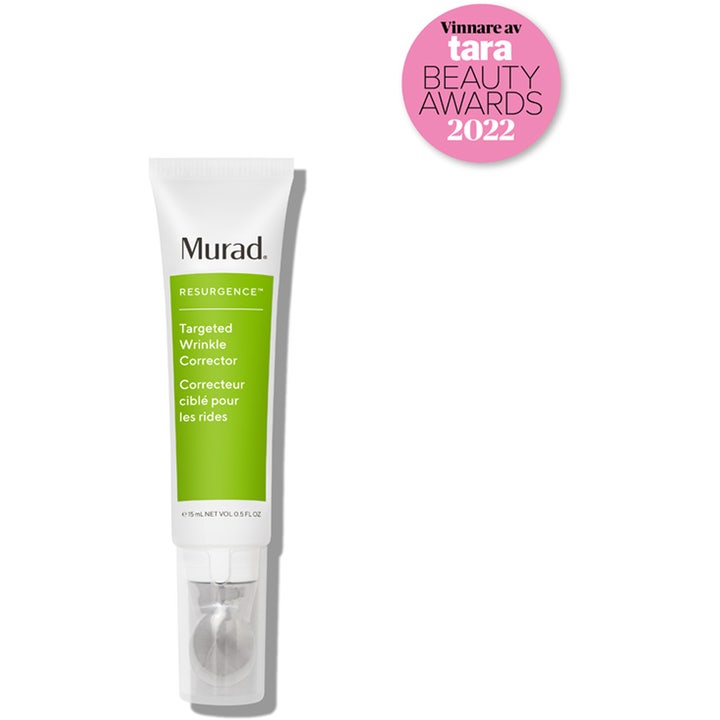Murad Resurgence Targeted Wrinkle Corrector 15 ml rynkeserum i hvid tube med tara Beauty Award 2022 mærke.