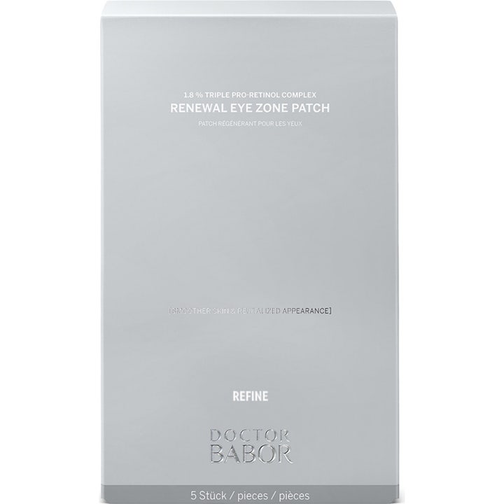 Babor Doctor Babor Renewal Eye Zone Patches fornyende øjenmaske med 1,8% retinol i sølvfarvet sachet