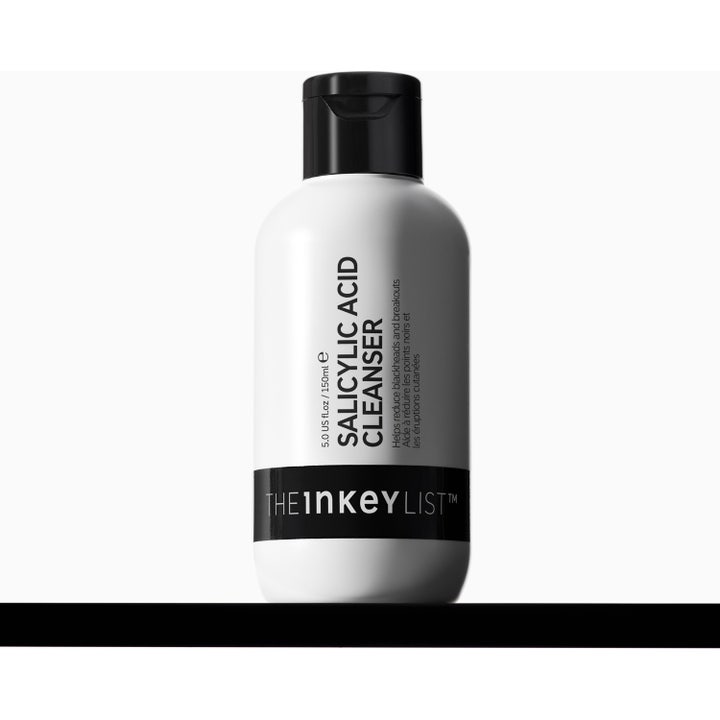 The INKEY List Salicylic Acid Cleanser 150 ml rengøringsgel mod urenheder i hvid plastflaske med sort låg