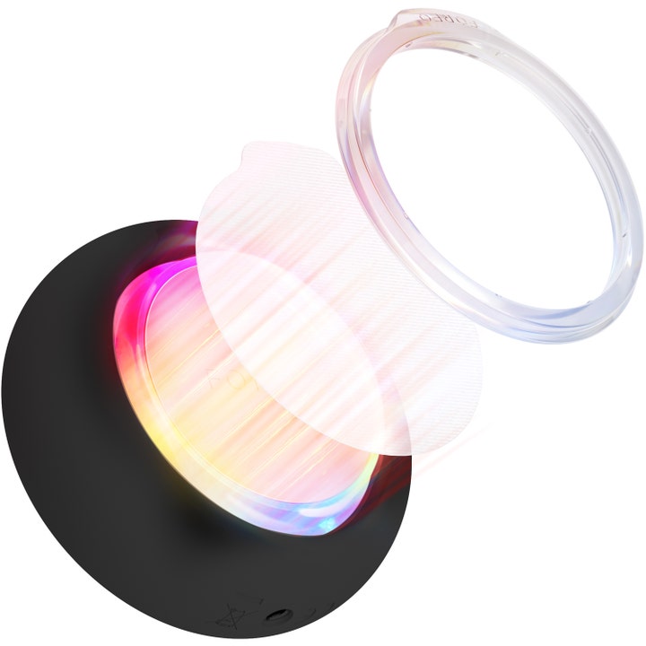 FOREO UFO™ 3 Black 1 stk ansigtsapparat med LED-lys, gennemsigtig maskering og filter der giver glød