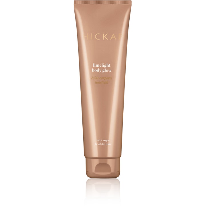 Hickap Limelight Body Glow 100 ml glødgivende bodylotion i en skinnende bronzefarvet tube