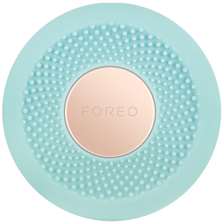 Foreo UFO Mint smart ansigtsmaske til dybdegående fugt med silikoneoverflade og gulddetalje