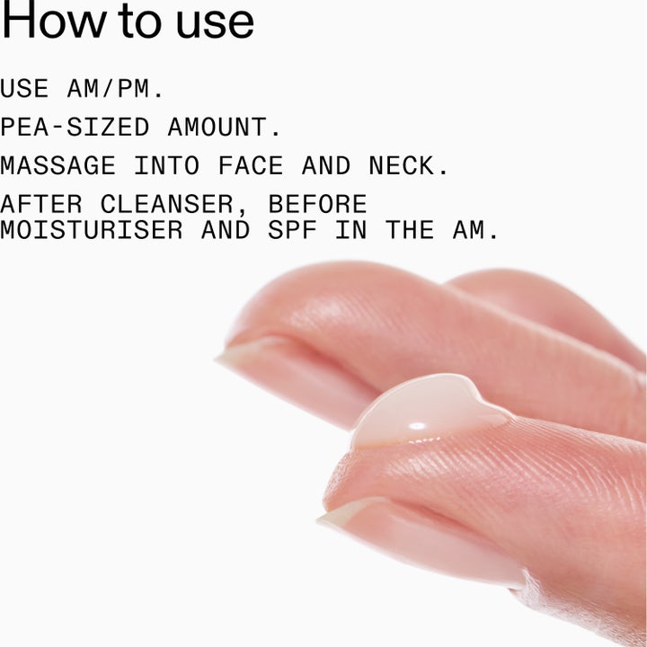 The INKEY List Niacinamide Serum 30 ml mod urenheder i hvid plastflaske med gennemsigtige dråber.