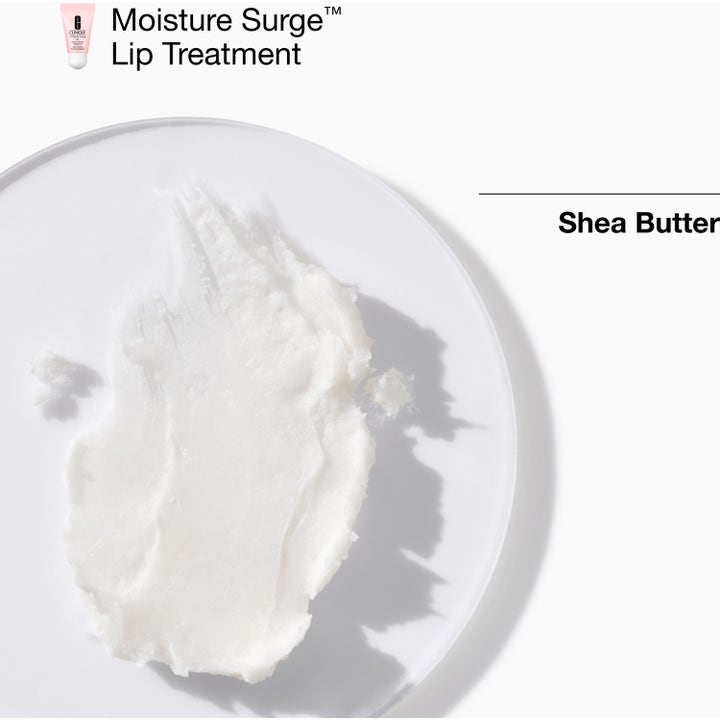 Clinique Moisture Surge Lip Treatment fugtgivende læbepleje med hvid cremet tekstur af sheasmør