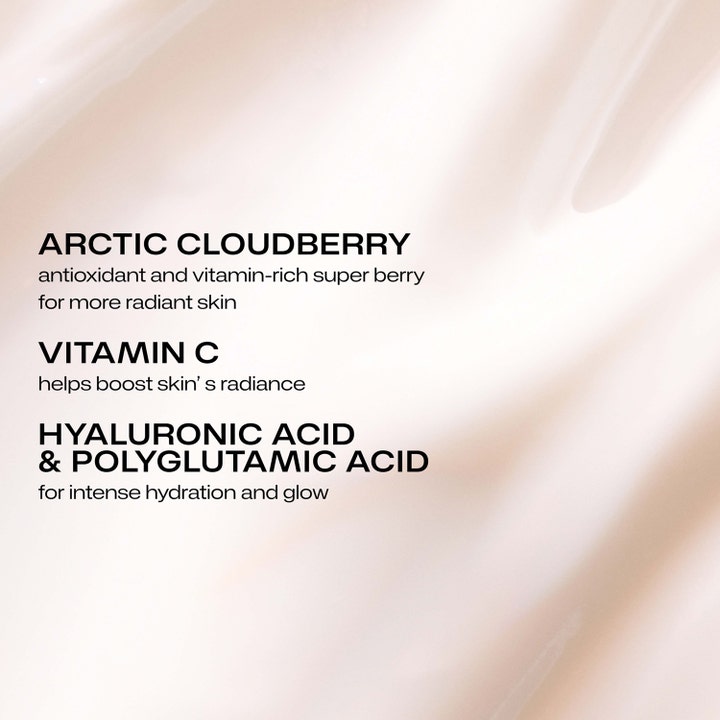 Lumene Nordic-C Glow Renew Night Cream 50 ml natcreme til glød vist som creme med tekst om Vitamin C og Hyaluronsyre