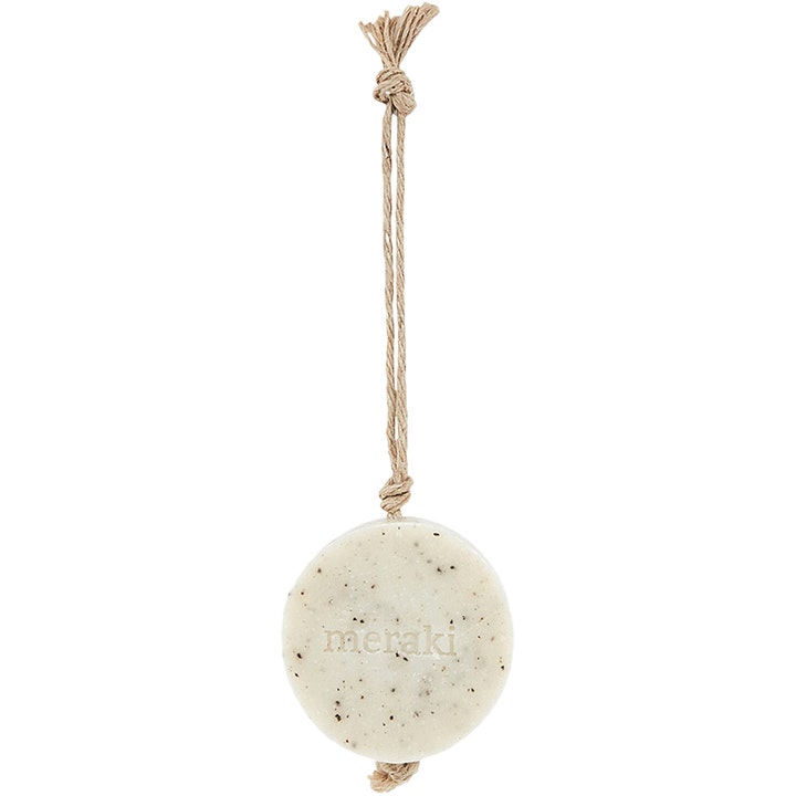 Meraki Soap Bar Sesame Scrub 100g eksfolierende fast sæbe med små korn og naturlig jutesnor