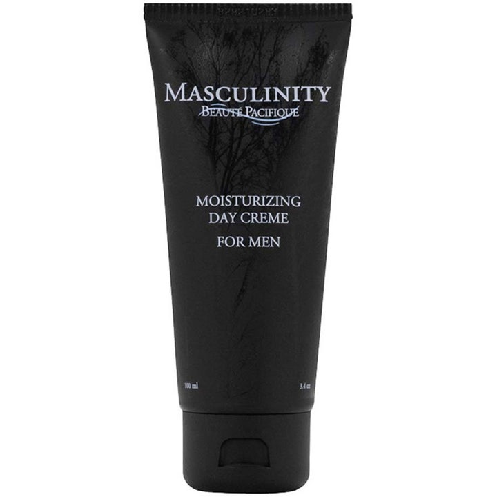 Beauté Pacifique Masculinity Moisturizing Day Creme 100 ml fugtgivende dagcreme i sort tube med hvid skrift og træmotiv