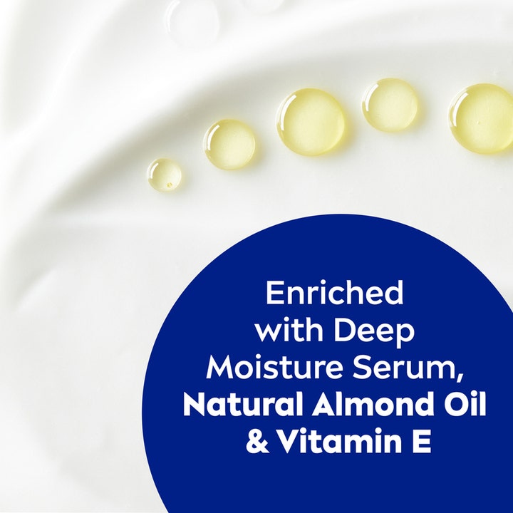 NIVEA Rich Nourishing Body Lotion 75 ml nærende creme med Deep Moisture Serum og gyldne oliedråber