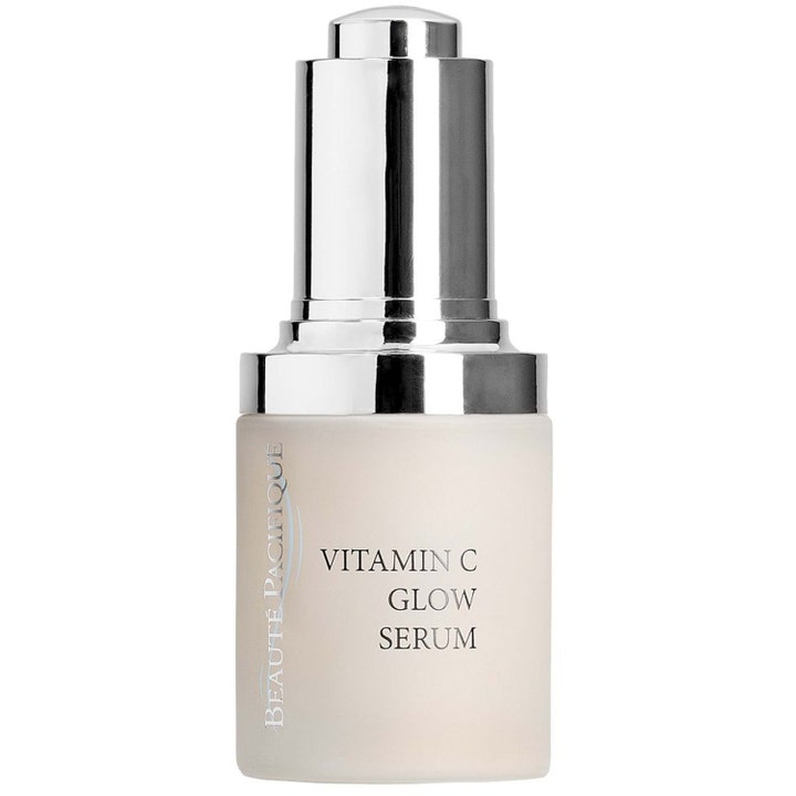 Beauté Pacifique Vitamin C Glow Serum 30 ml glødgivende ansigtsserum i frostet glasflaske med sølvfarvet låg