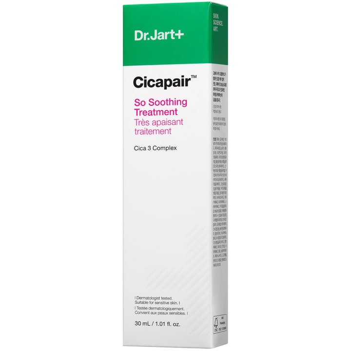 Dr.Jart+ Cicapair So Soothing Treatment 30 ml beroligende spot treatment i hvid og grøn papæske til sensitiv hud