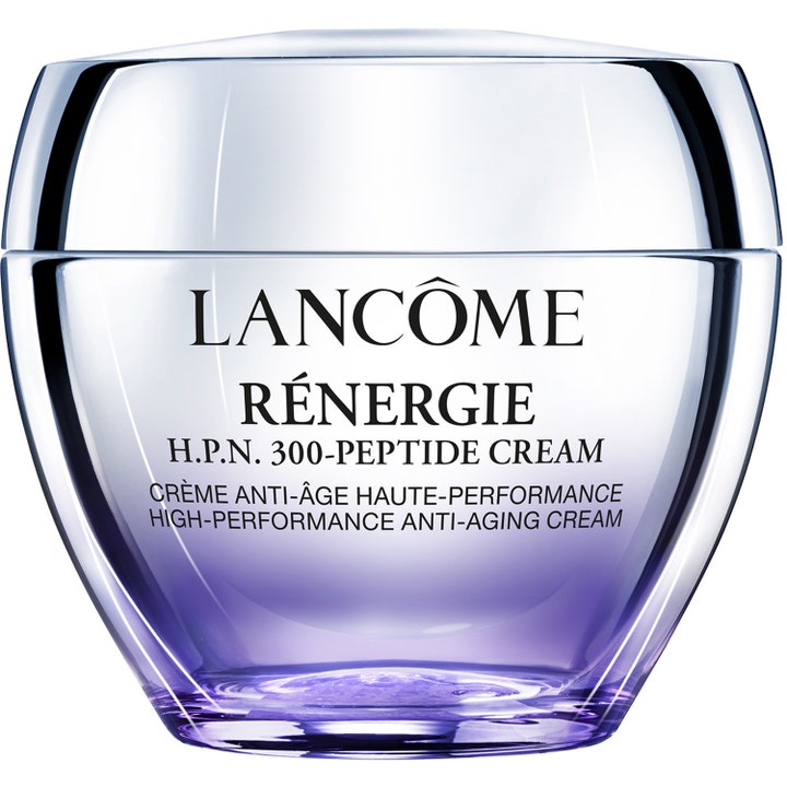 Lancôme Rénergie H.P.N. UVMUNE Cream SPF50 50 ml opstrammende dagcreme i lilla glaskrukke med sølvlåg