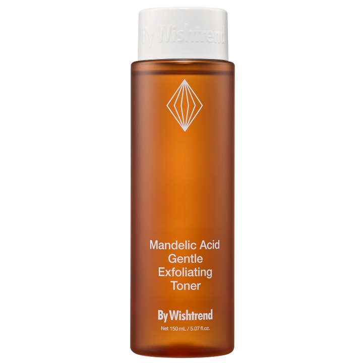 By Wishtrend Mandelic Acid Gentle Exfoliating Toner 150 ml eksfolierende toner i en ravfarvet gennemsigtig plastflaske