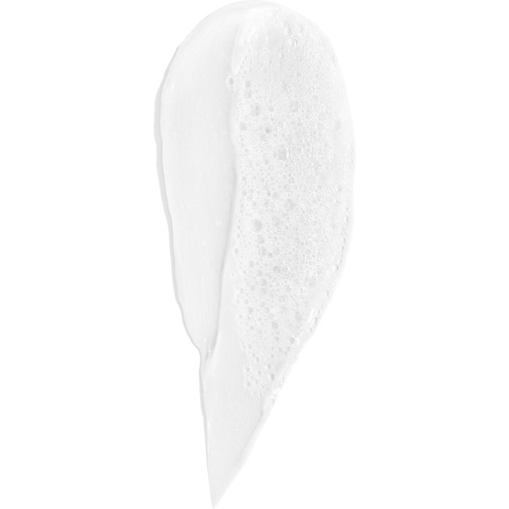 Biotherm Aquasource Hydra Barrier Cleanser 150 ml fugtgivende ansigtsrens i en cremet hvid tekstur med blødt skum