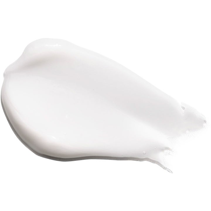 Exuviance Daily Eye Smoother 15 g fugtgivende øjencreme med let hvid og cremet tekstur på hvid baggrund