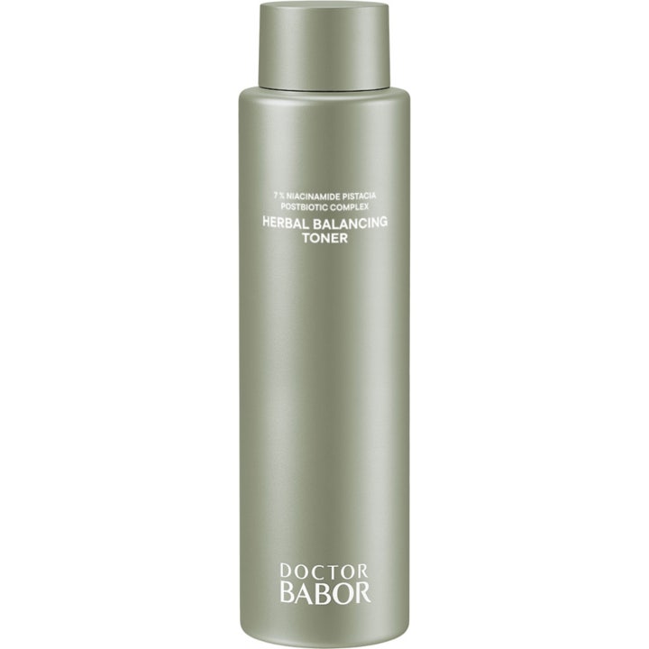 Doctor Babor Cleanformance Herbal Balancing Toner 200ml balancerende skintonic i grøn metalflaske med hvidt låg
