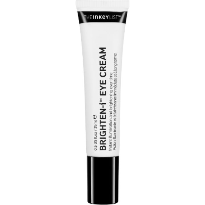 The Inkey List Brighten-i Eye Cream 15ml lysnende øjencreme i hvid tube med sort låg