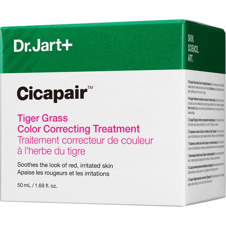 Dr.Jart+ Cicapair Tiger Grass Color Correcting Treatment 50 ml beroligende dagcreme i grøn og hvid æske