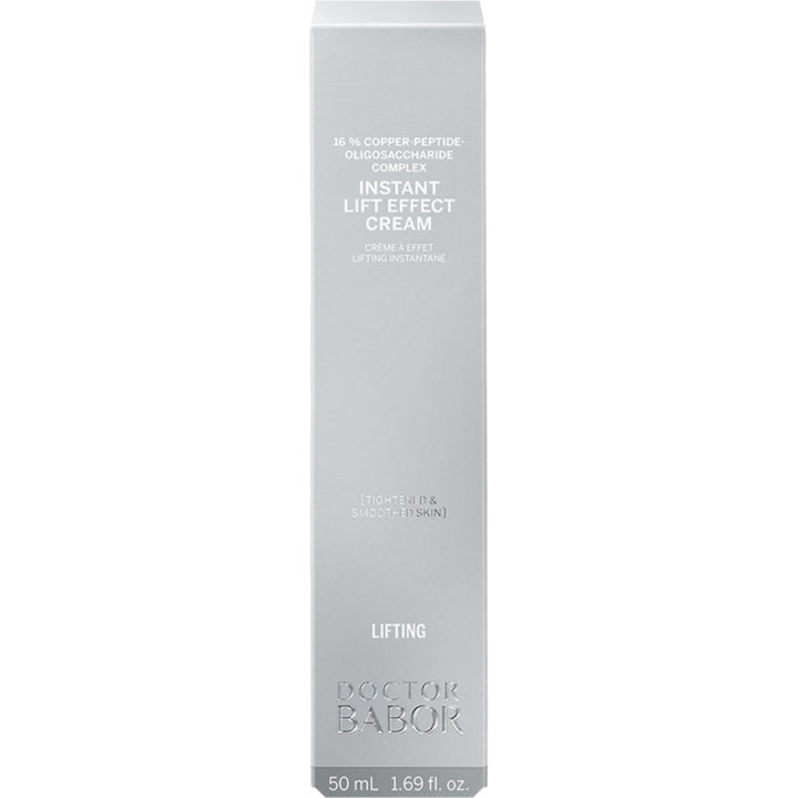 Babor Doctor Babor Instant Lift Effect Cream 50 ml opstrammende ansigtscreme i sølvæske med copper-peptide