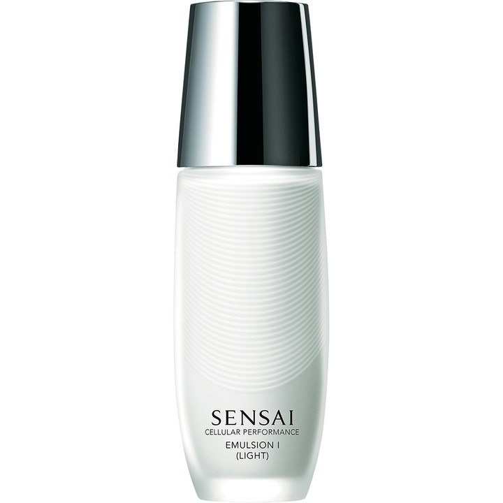 Sensai Cellular Performance Emulsion I Light 100 ml fugtgivende ansigtsemulsion i hvid riflet flaske med sølvlåg