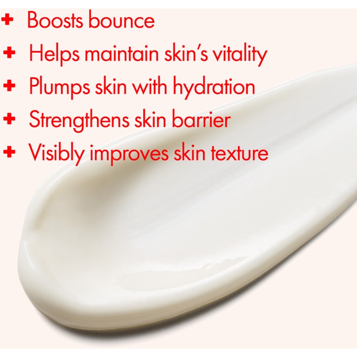 Origins Youthtopia Peptide Plumping Apple Cream 50 ml fugtgivende dagcreme med hvid cremet tekstur og rød tekst