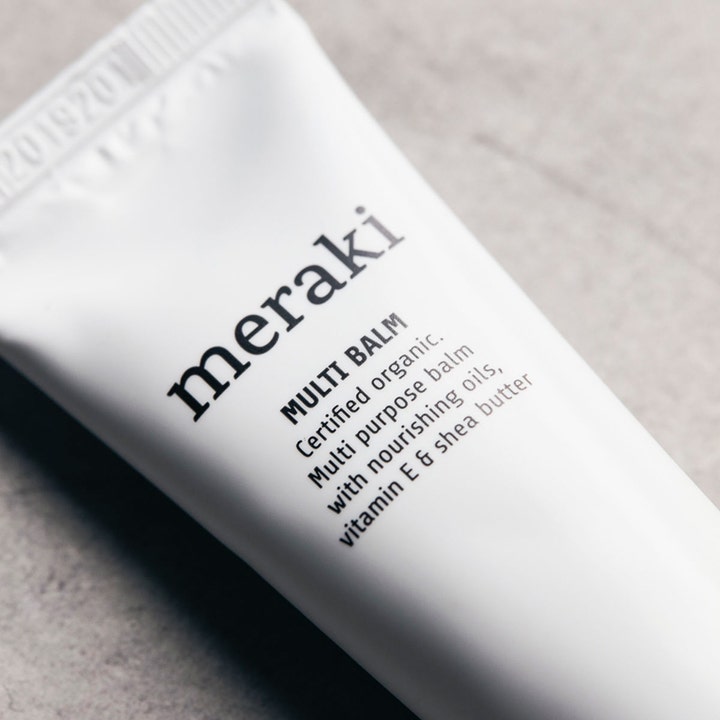 Meraki Multi balm 30 ml nærende ansigtscreme i hvid tube med shea butter og vitamin E
