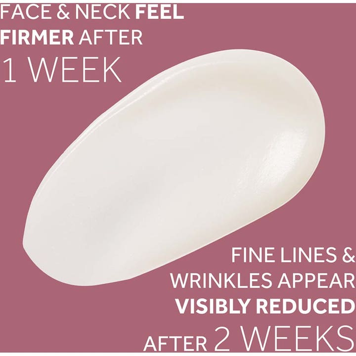 No7 Restore & Renew Multi Action Face & Neck Serum 30 ml hvid cremet tekstur der reducerer rynker synligt efter to uger.