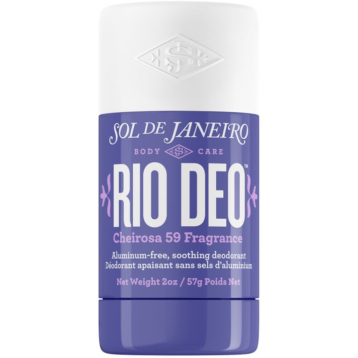 Sol de Janeiro Rio Deo Cheirosa 59 57g beroligende aluminiumfri deodorant i lilla stick med hvidt låg