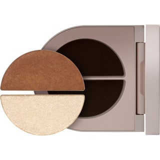 Rose Inc Satin And Shimmer Duet Eyeshadow Satin Cocoa And White Gold Shimmer