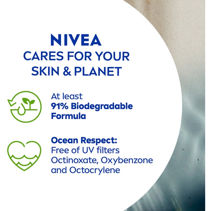 NIVEA Sun Protect & Dry Touch 200 ml solcreme med bionedbrydelig formel der beskytter hud og hav