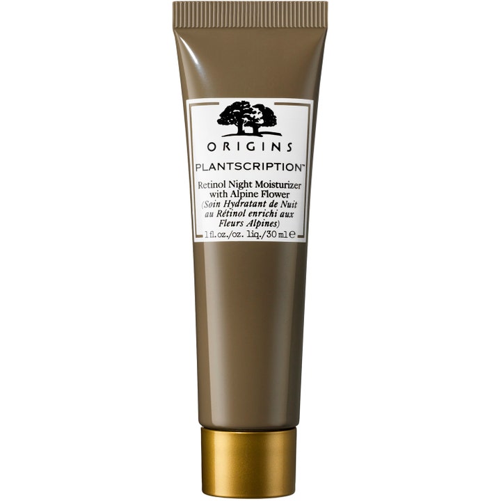 Origins Plantscription Retinol Night Moisturizer 30 ml natcreme med retinol der mindsker rynker i brun tube med guldhætte