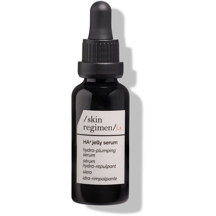 /skin regimen/ Lx HA4 Jelly Serum 30 ml fugtgivende ansigtsserum i mørk glasflaske med sort pipette