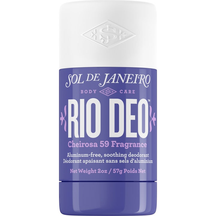 Sol de Janeiro Rio Deo Cheirosa 59 57g beroligende aluminiumfri deodorant i lilla stick med hvidt låg