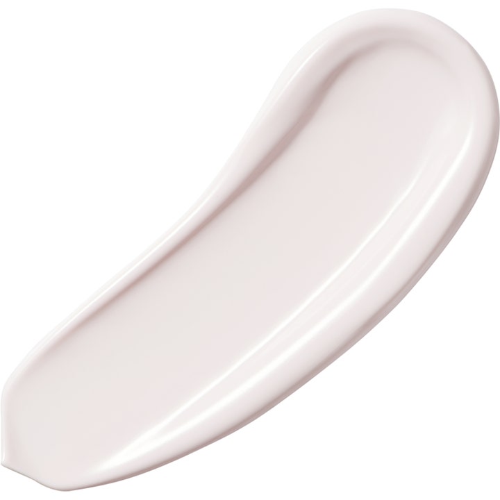Make Prem UV Defense Me Calming Tone Up Sun Screen 50 ml solcreme har en cremet tekstur i en lyserød nuance.