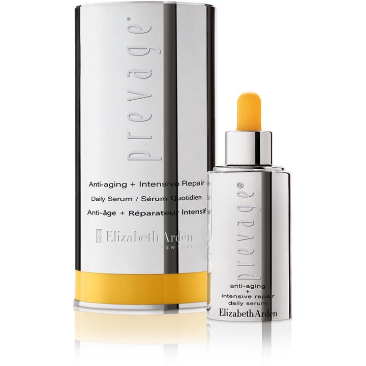 Elizabeth Arden Prevage Anti-Aging Intensive Repair Daily Serum 30 ml anti-aging serum i sølvflaske med gul pipette