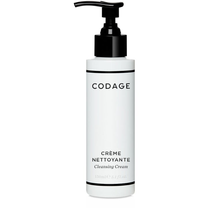 Codage Crème Nettoyante 150ml fugtgivende rensecreme i hvid flaske med sort pumpehoved for en ren hud