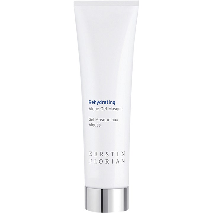 Kerstin Florian Rehydrating Algae Gel Masque fugtgivende ansigtsmaske i hvid tube med sølvfarvet låg