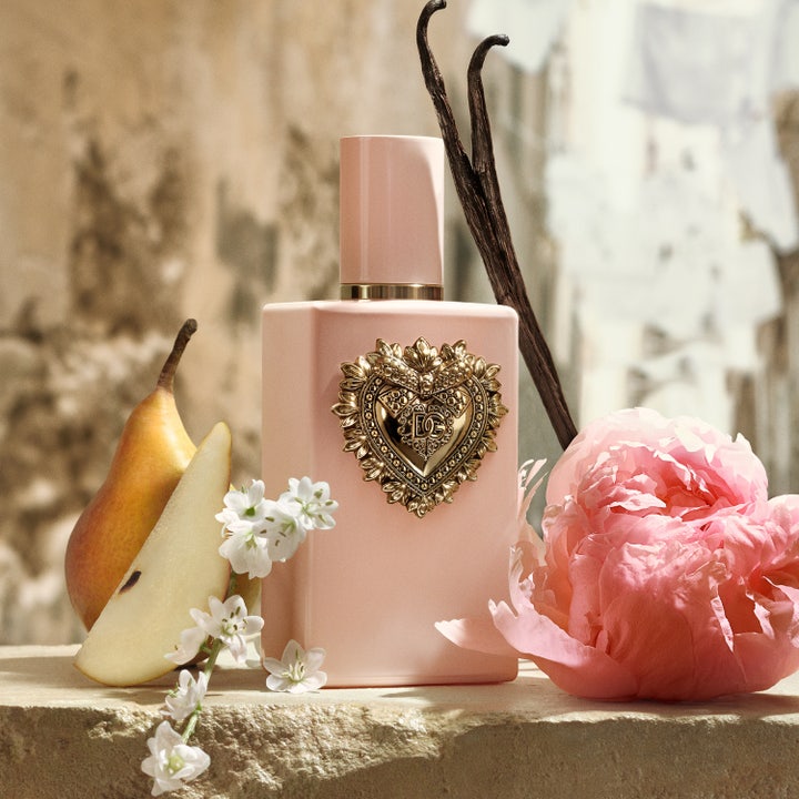 Dolce & Gabbana My Devotion EdP Intense 20 ml dameparfume i lyserød hjerteformet flakon i æske med guldhjerte