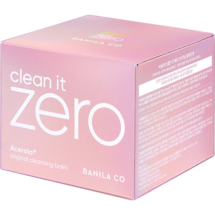 Banila Co Clean It Zero Original 50 ml ansigtsrens i lyserød papæske med Acerola+ for en ren hud